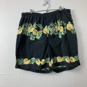 Tommy Bahama Blue Floral Swim Trunks